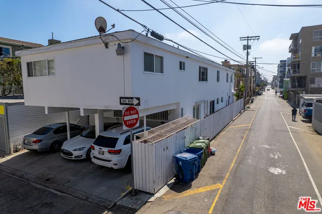 an aerial view of a residential houses