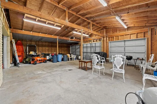a view of a porch with furniture