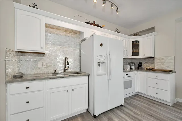 a view of a porch and a yard