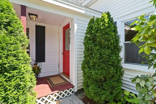 a view of a door of the house