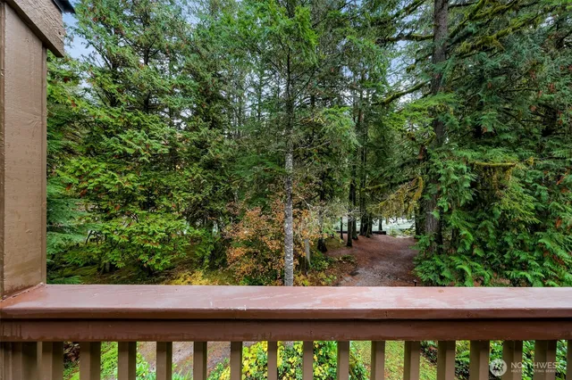 a view of a street from a balcony