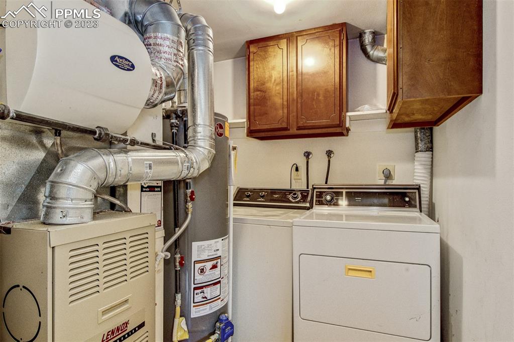 5380 Babcock Court Colorado Springs, CO 80915 - Photo 18 of 28 a utility room with dryer and washer