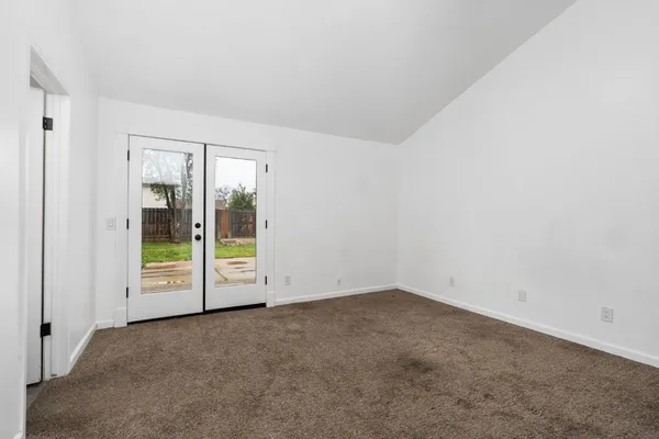 a view of empty room