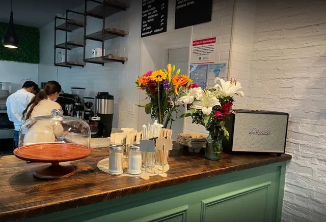 a room with toys and flowers