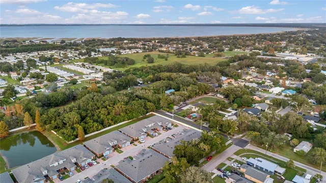 an aerial view of a city
