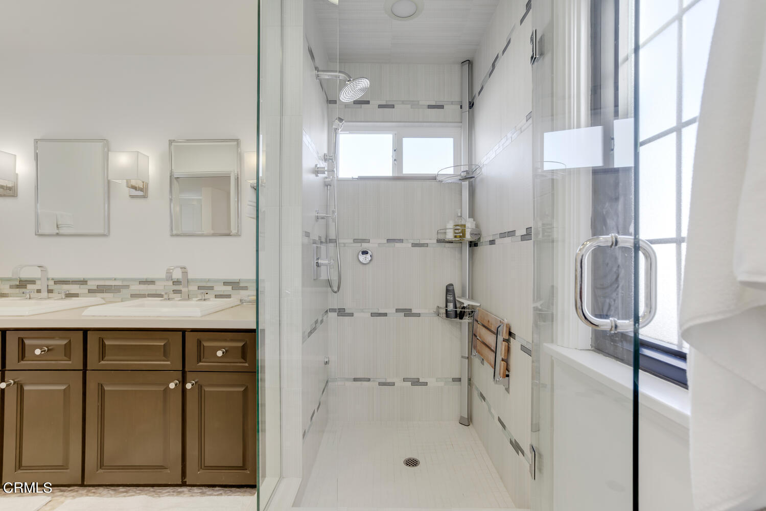 3817 Ocean Drive Oxnard, CA 93035 - Photo 29 of 51 a bathroom with a granite countertop sink mirror and shower