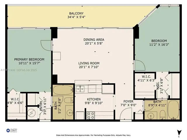$410,000 | 7601 East Treasure Drive, Unit 2222, North Bay Village, FL 33141