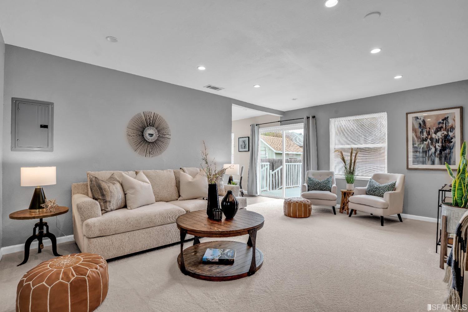 476 Violet Street San Leandro, CA 94578 - Photo 2 of 30 a living room with furniture and a large window