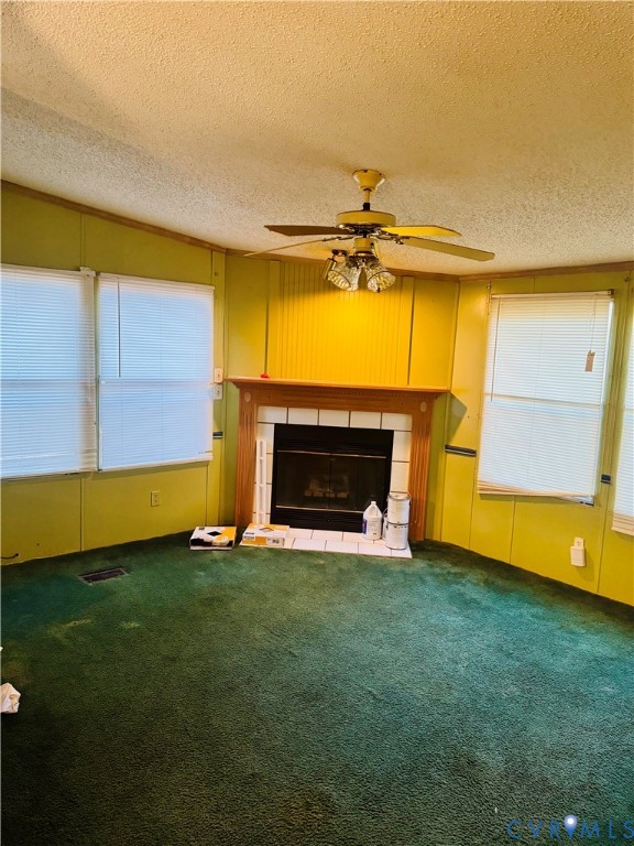 271 Walnut Hill Road Blackstone, VA 23824 - Photo 5 of 7 Unfurnished living room featuring a textured ceili