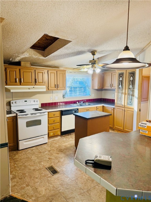 271 Walnut Hill Road Blackstone, VA 23824 - Photo 6 of 7 Kitchen featuring pendant lighting, white applianc