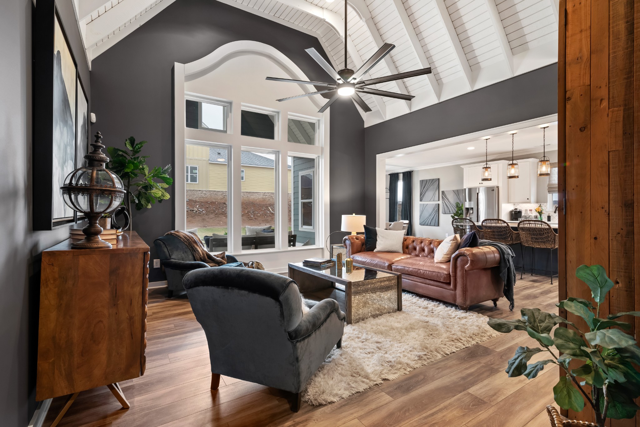 841 Plowson Road Mount Juliet, TN 37122 - Photo 4 of 40 a living room with furniture fireplace and a large window