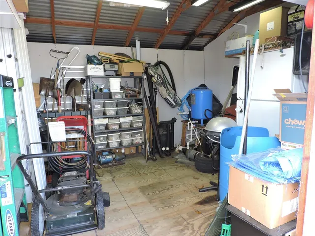 a view of storage and utility room
