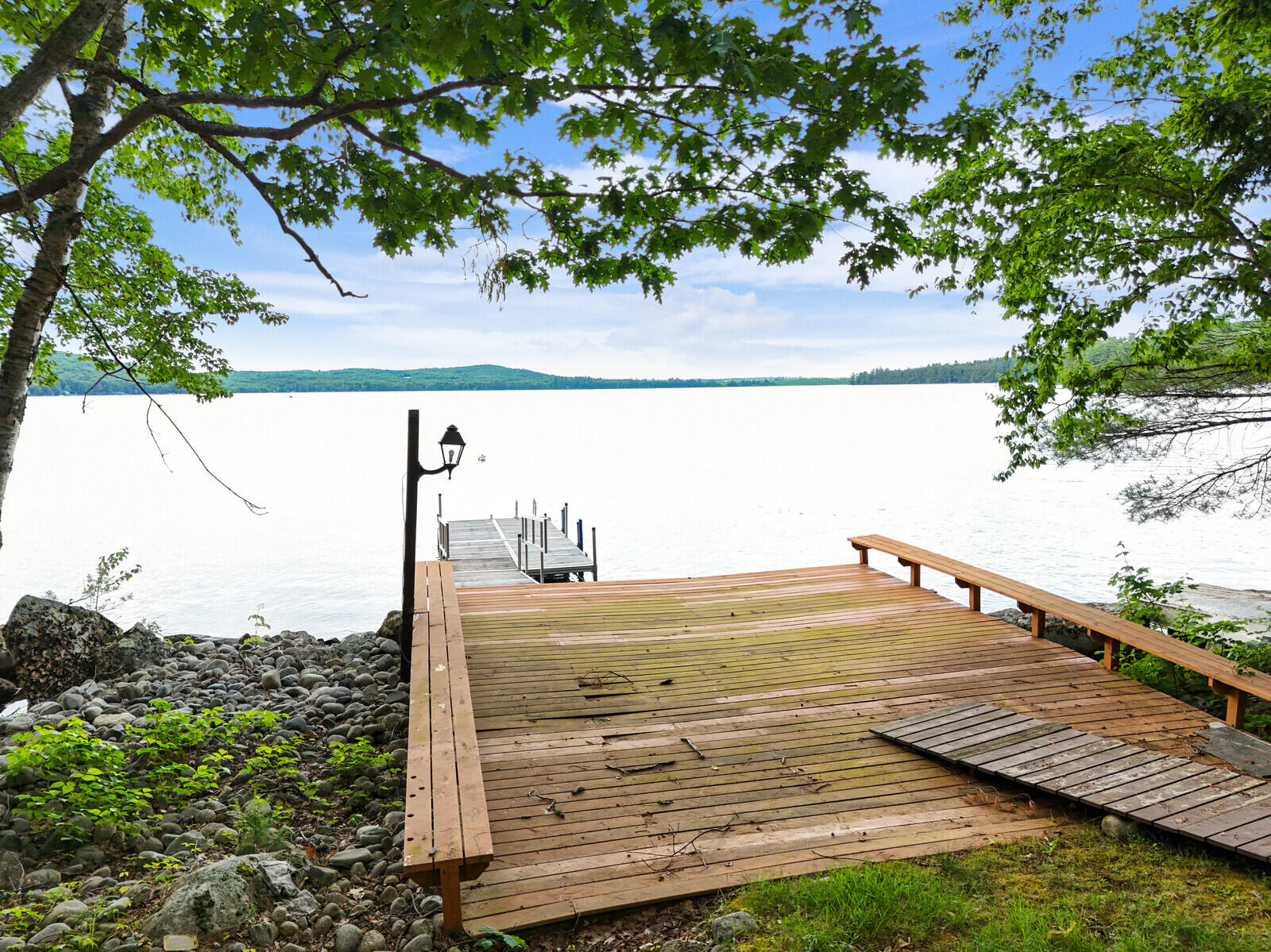 103 Stony Point Road Belgrade, ME 04917 - Photo 66 of 73 LAKESIDE DECK PLATFORM & DOCK