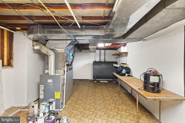 a room with gym equipment