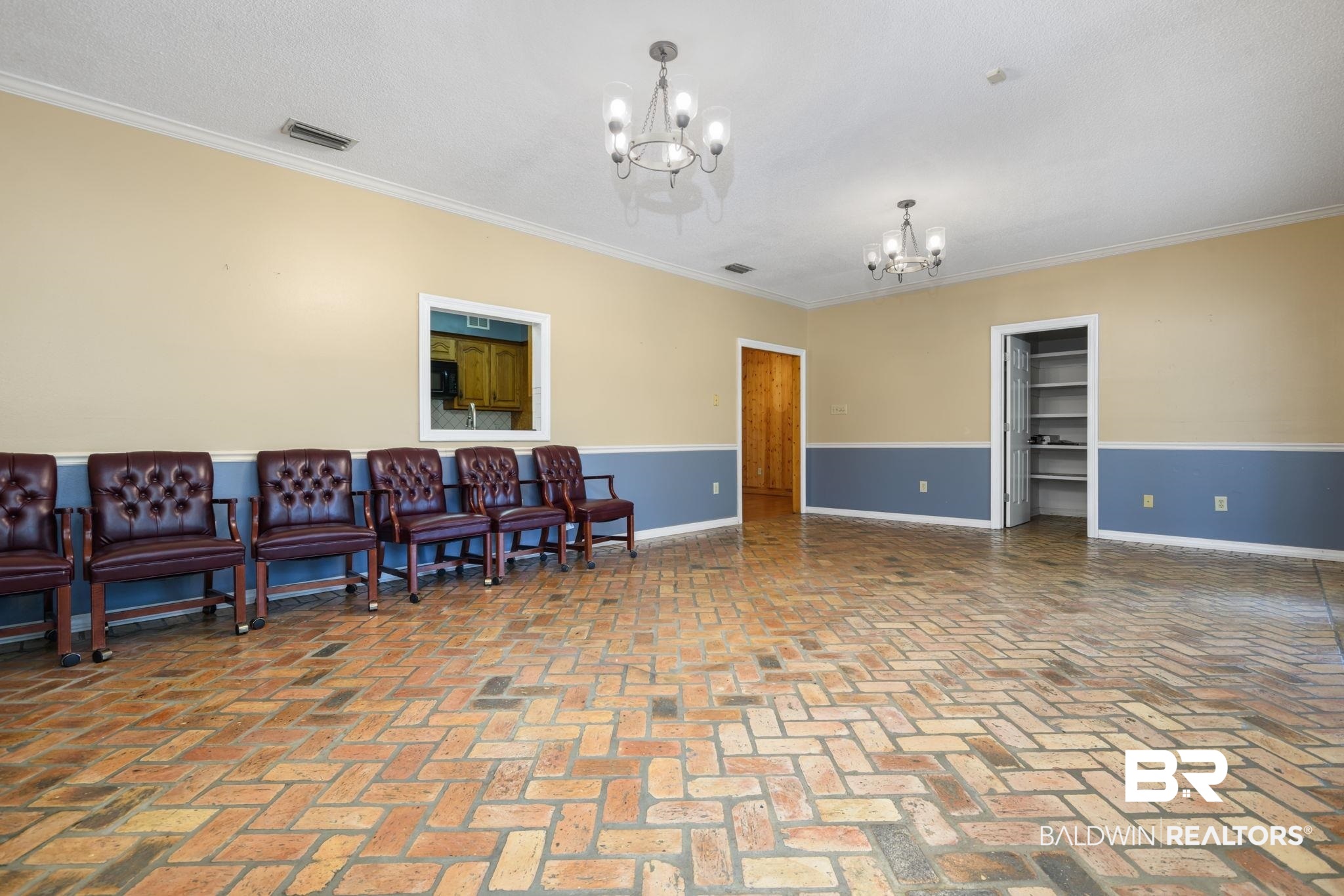 7540 2 Mile Road Irvington, AL 36544 - Photo 66 of 82 Spacious room featuring herringbone brick flooring