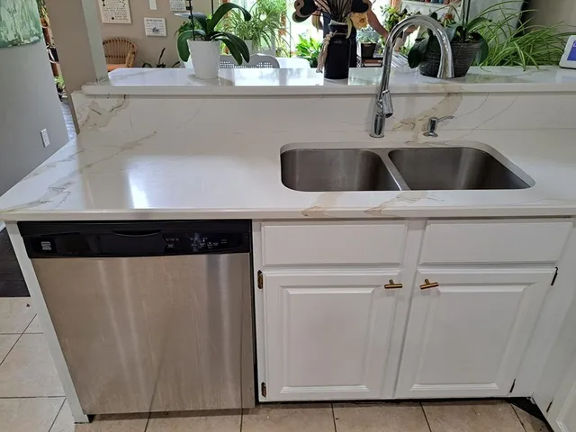 a close view of sink and tap