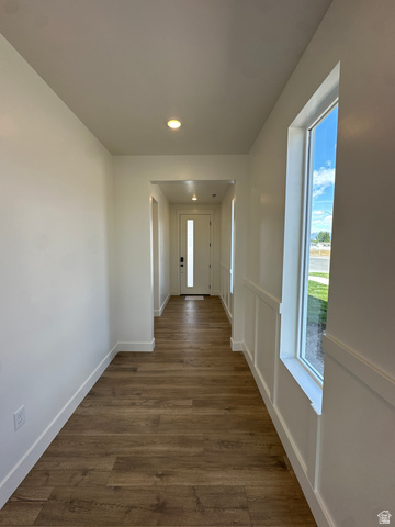 1225 West 500 South Logan, UT 84321 - Photo 6 of 39 Entryway featuring wood-finish flooring and modern recessed lighting