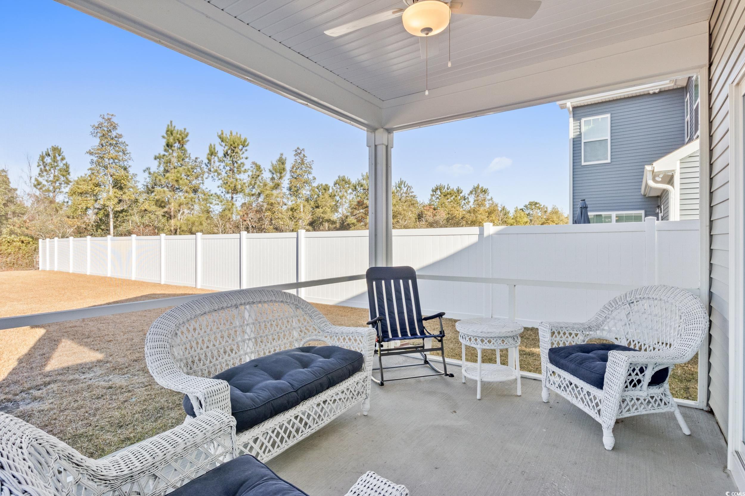 724 Enchantment Loop Myrtle Beach, SC 29588 - Photo 25 of 39 View of patio / terrace with ceiling fan