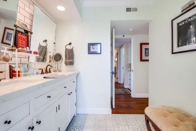 a view of an front door