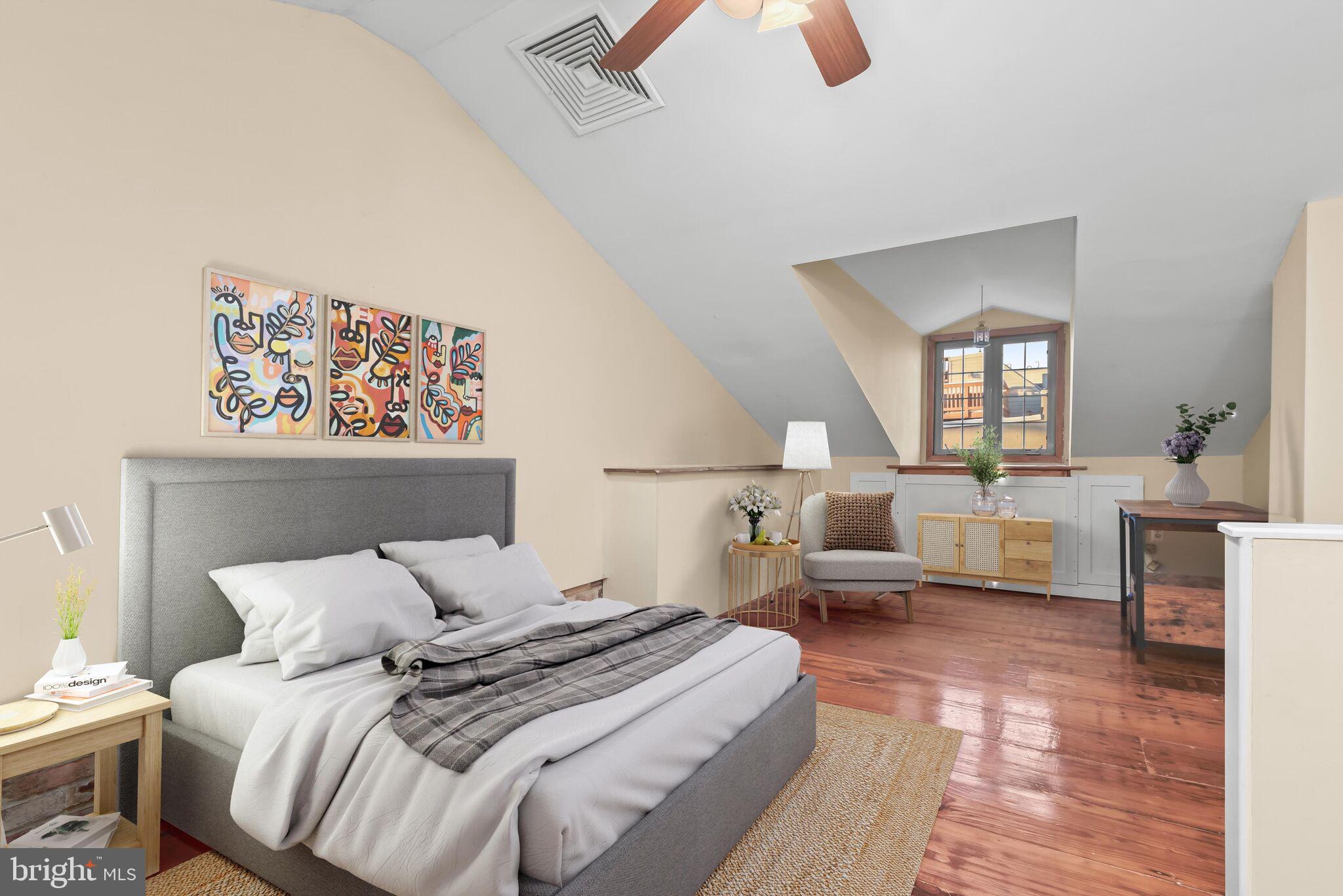 3022 Dillon Street Baltimore, MD 21224 - Photo 2 of 37 Primary Bedroom Loft Staged Using Virtual Tools