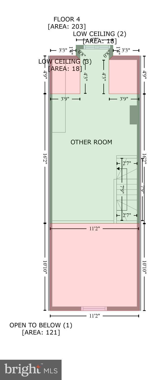 3022 Dillon Street Baltimore, MD 21224 - Photo 34 of 37 GLA Floor Plan