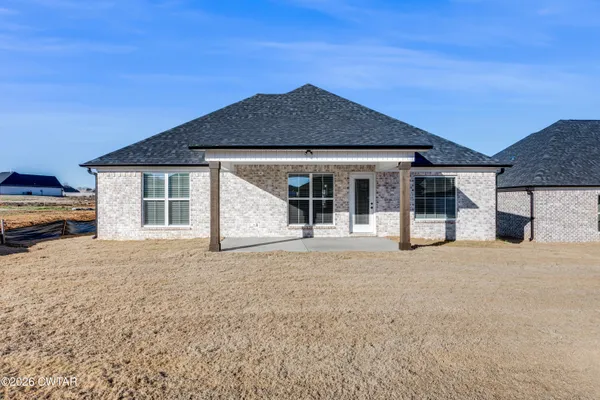 front view of a house with a outdoor space