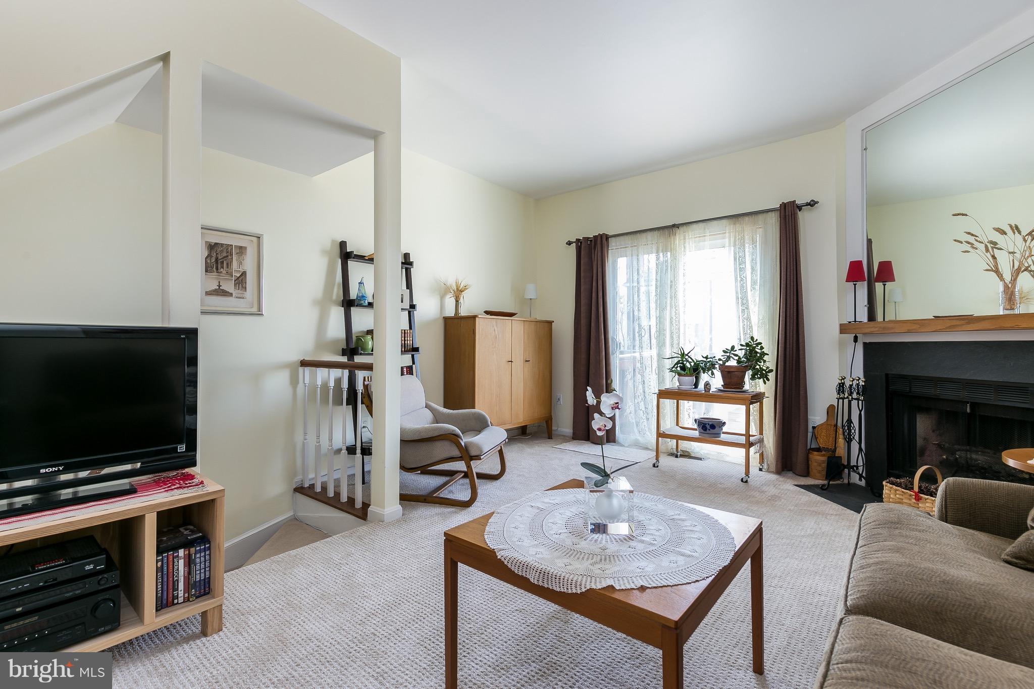 11905 Crosswind Court Reston, VA 20194 - Photo 5 of 22 Living Room with Wood Burning Fireplace