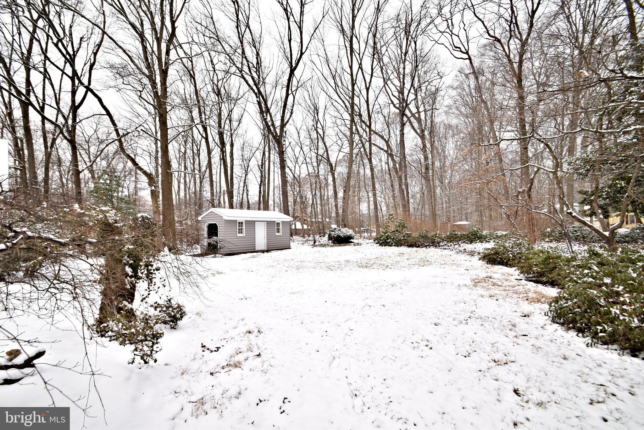 404 Sunset Road Burlington, NJ 08016 - Photo 65 of 72 Rear yard - enclosed Shed w garden shed attached