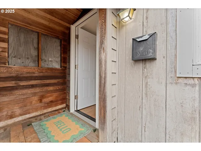 a view of front door