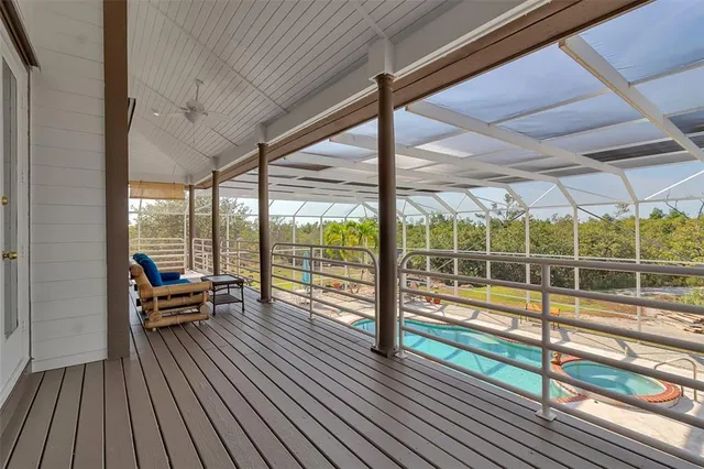 a view of sitting space on roof deck