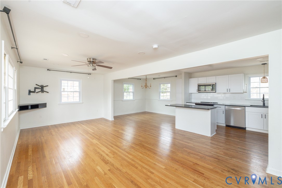 9731 Alfaree Road North Chesterfield, VA 23237 - Photo 15 of 42 Hardwood floor, ceiling fan, open concept