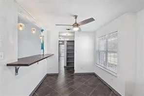 a view of an entryway with a window