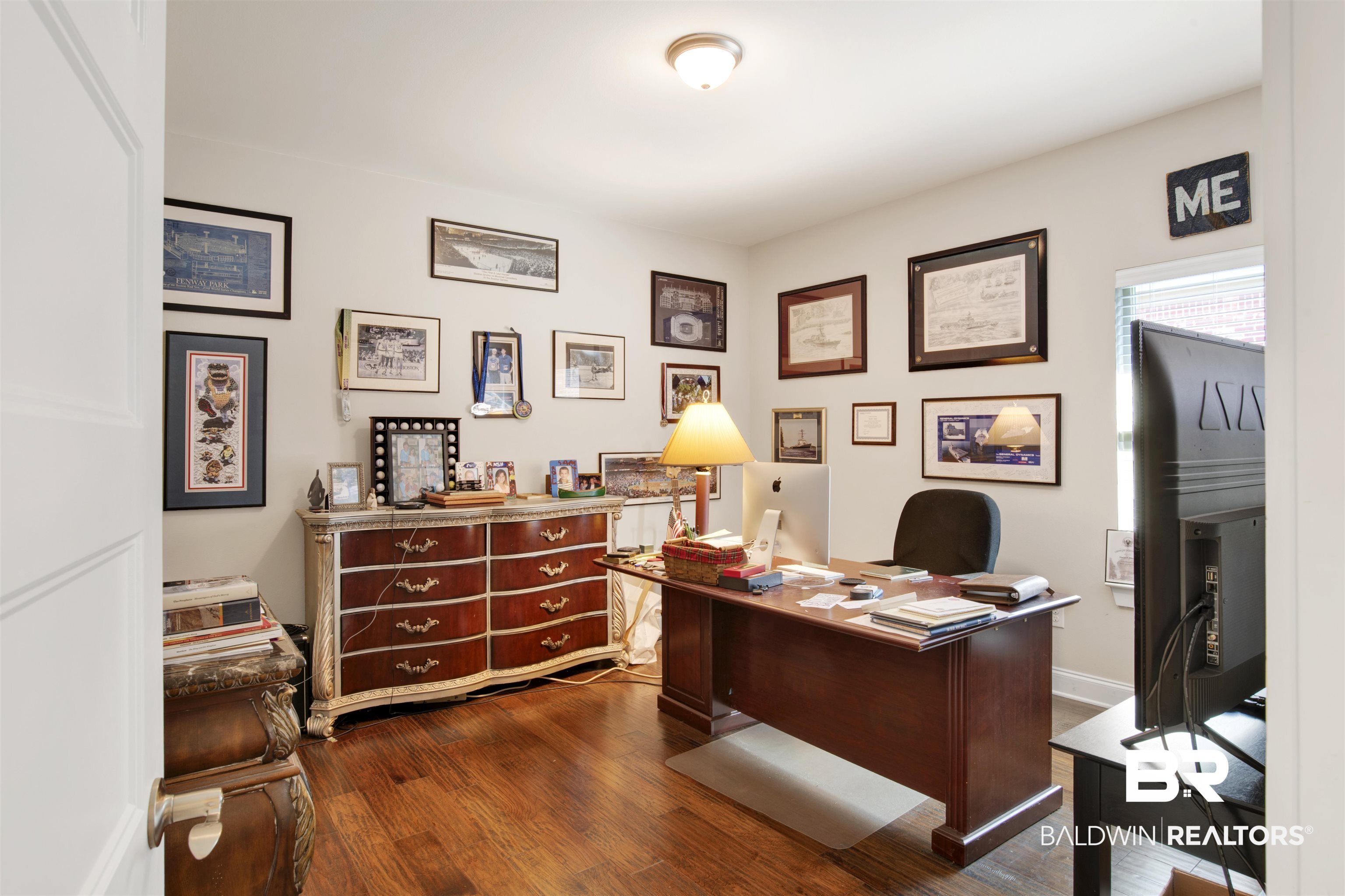 360 Scarlett Avenue Fairhope, AL 36532 - Photo 17 of 34 Office area with dark wood-type flooring