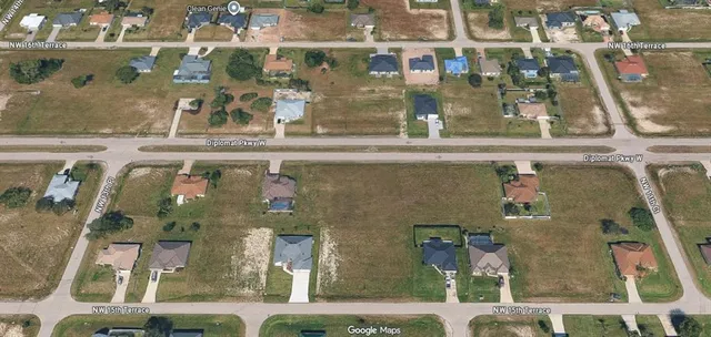 an aerial view of a residential building