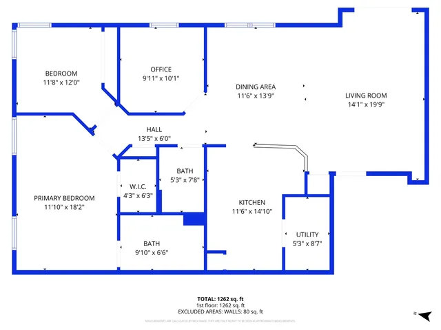 an aerial view of a house with garden space and outdoor space