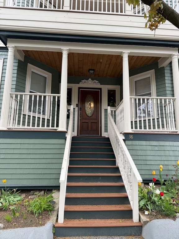 38 Pinckney Street, Unit 3 Somerville, MA 02145 - Photo 38 of 40 a view of a house with entrance and stairs