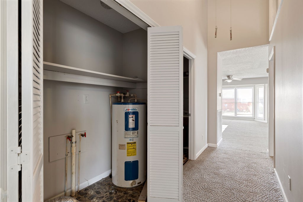 210 Salem Road Minor Hill, TN 38473 - Photo 24 of 27 a view of a hallway with wooden shelves