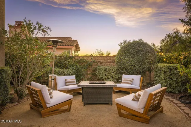 a view of a terrace with a couch