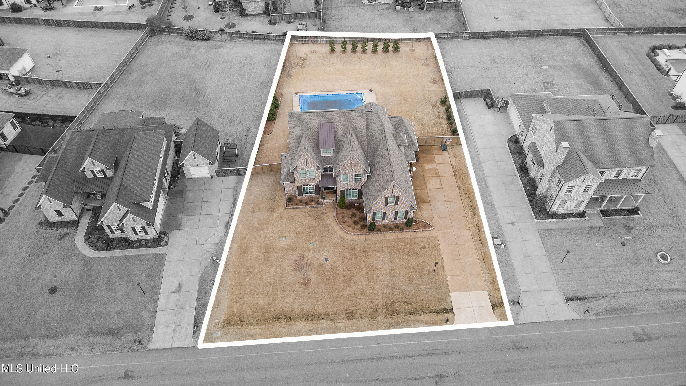 4435 Parish Row Olive Branch, MS 38654 - Photo 6 of 53 41_dji_0039_print lot lines