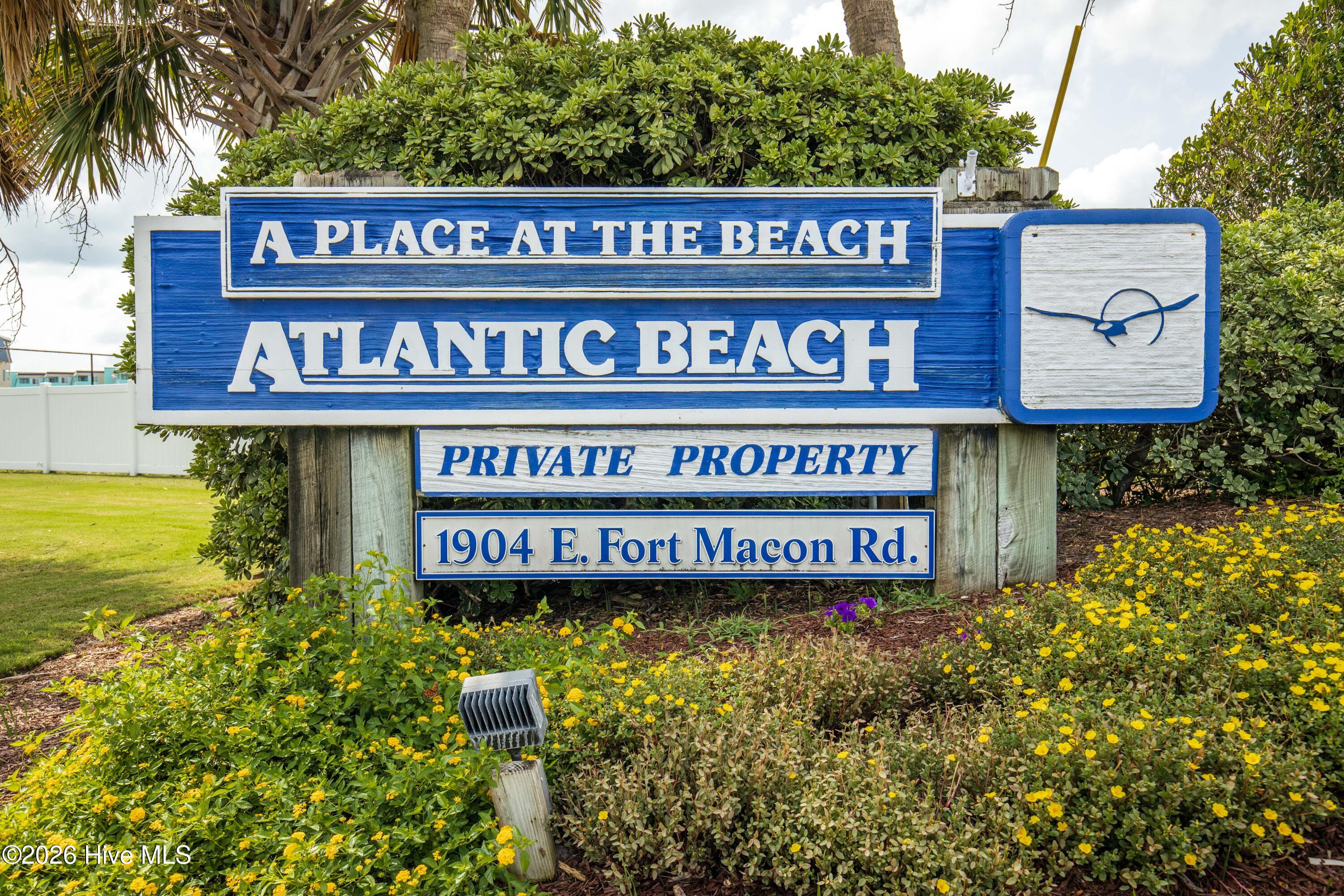 1904 East Fort Macon Road, Unit 307 Atlantic Beach, NC 28512 - Photo 24 of 37 1904 e fort entrance sign