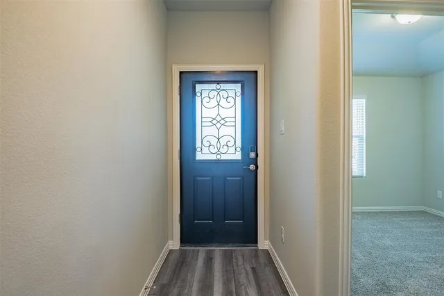 a view of front door with a door