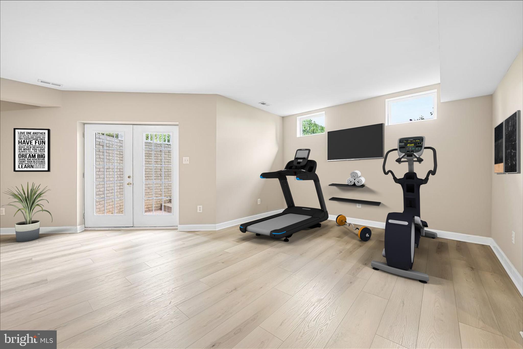 9653 Watkins Road Gaithersburg, MD 20882 - Photo 59 of 70 Lower lvl - virtually staged exercise area