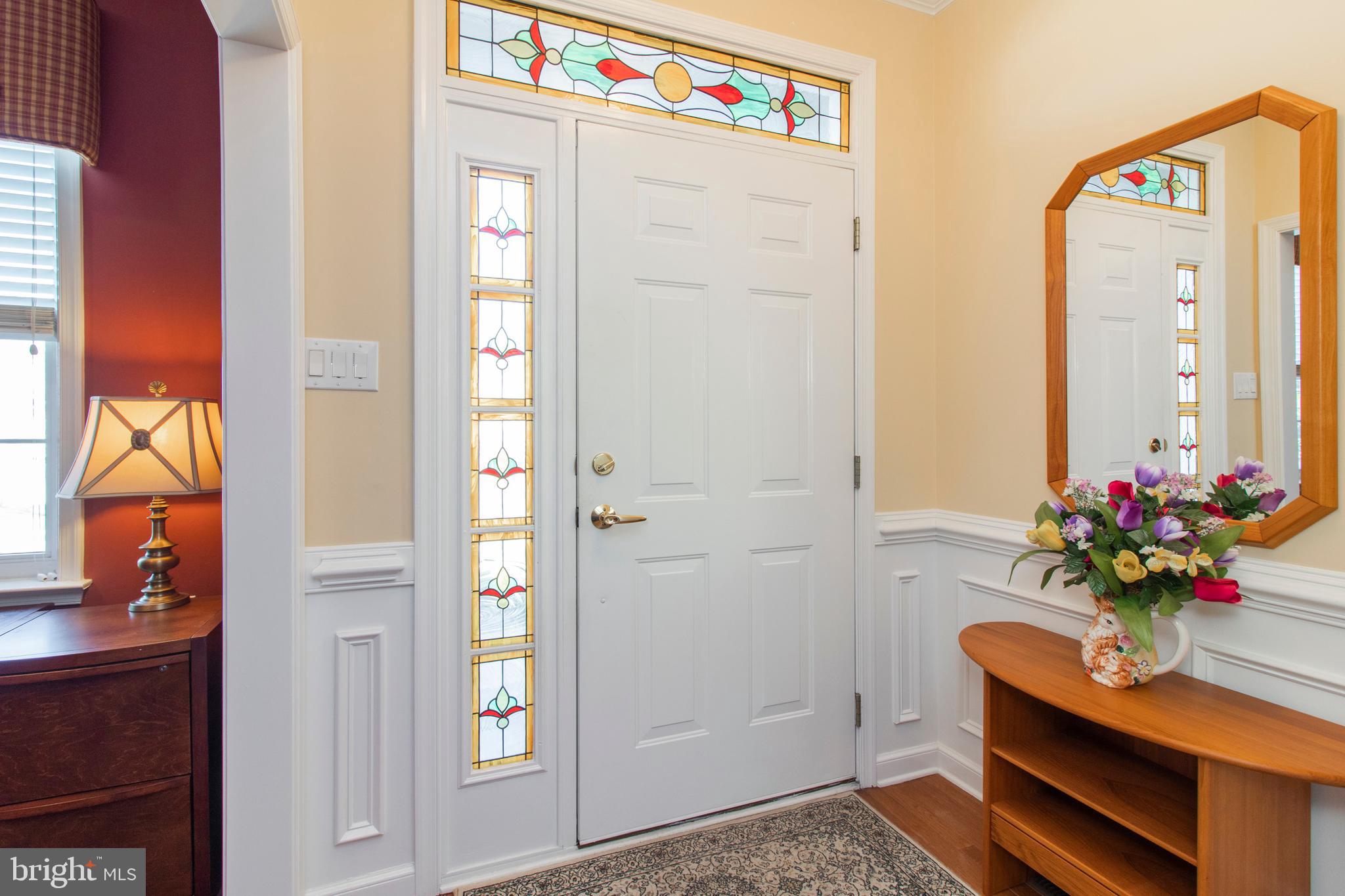 504 Gilmer Road Coatesville, PA 19320 - Photo 4 of 47 Entry with Stain Glass - Hardwood Flooring