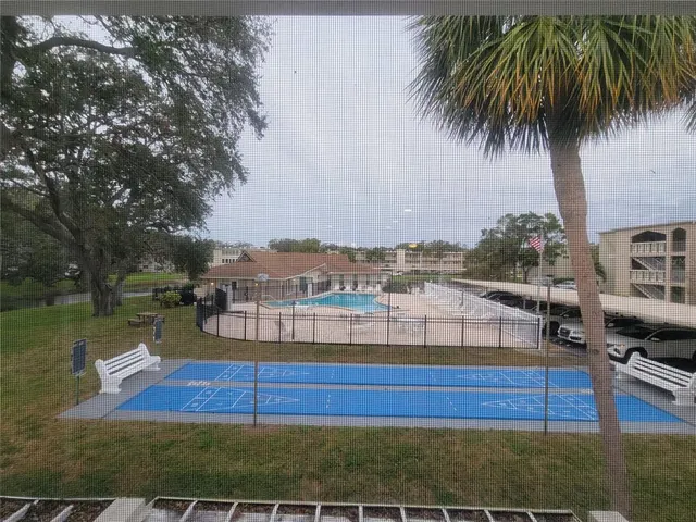 a view of a lake with outdoor space