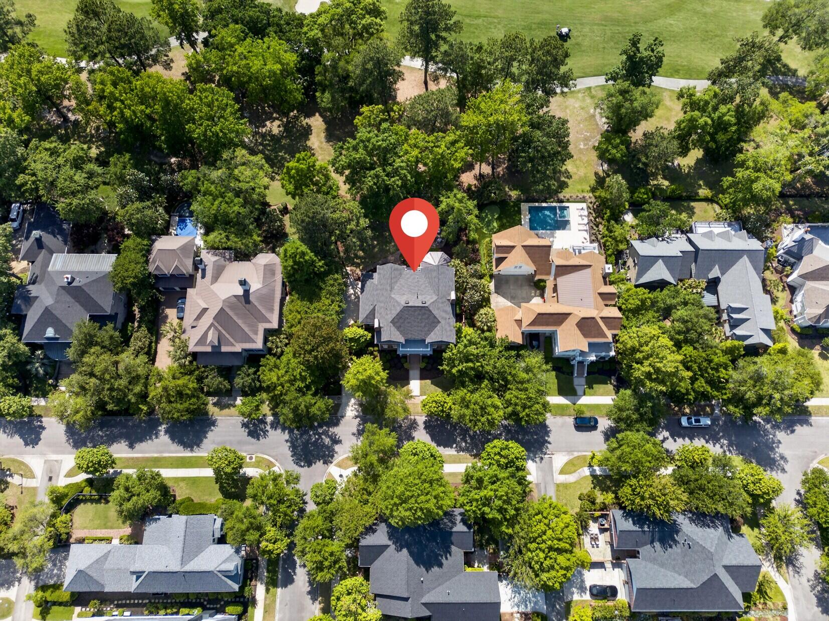 9 Watroo Point Charleston, SC 29492 - Photo 4 of 53 Aerial of Home on Golf Course