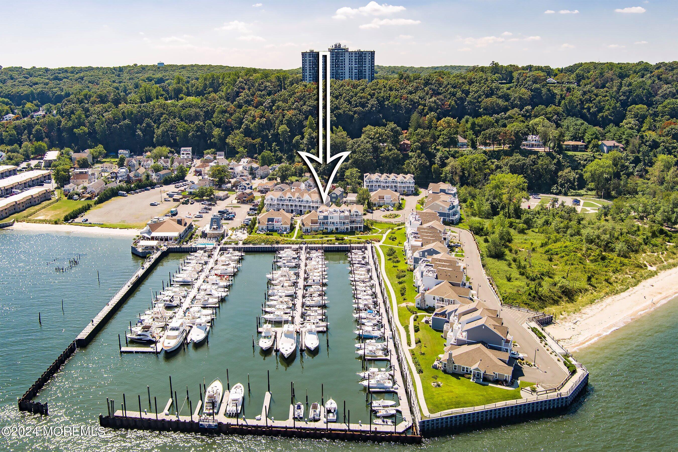 4 Halfmoon Court, Unit 904 Highlands, NJ 07732 - Photo 23 of 37 Marina full view west