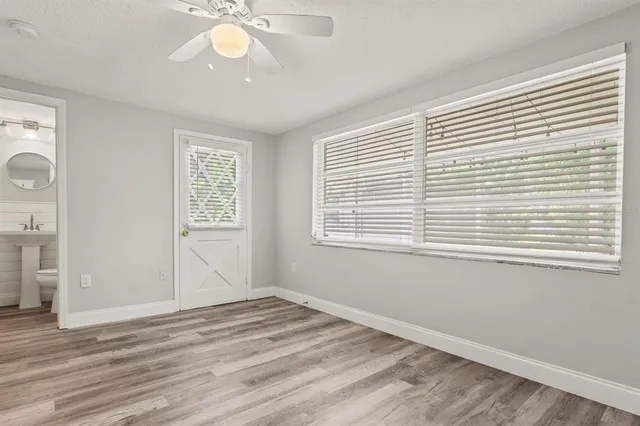 a view of a livingroom with a window