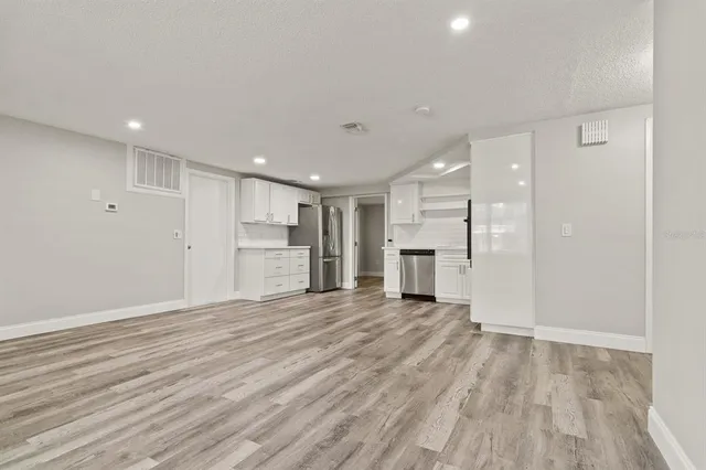 a view of a electric appliances in a room