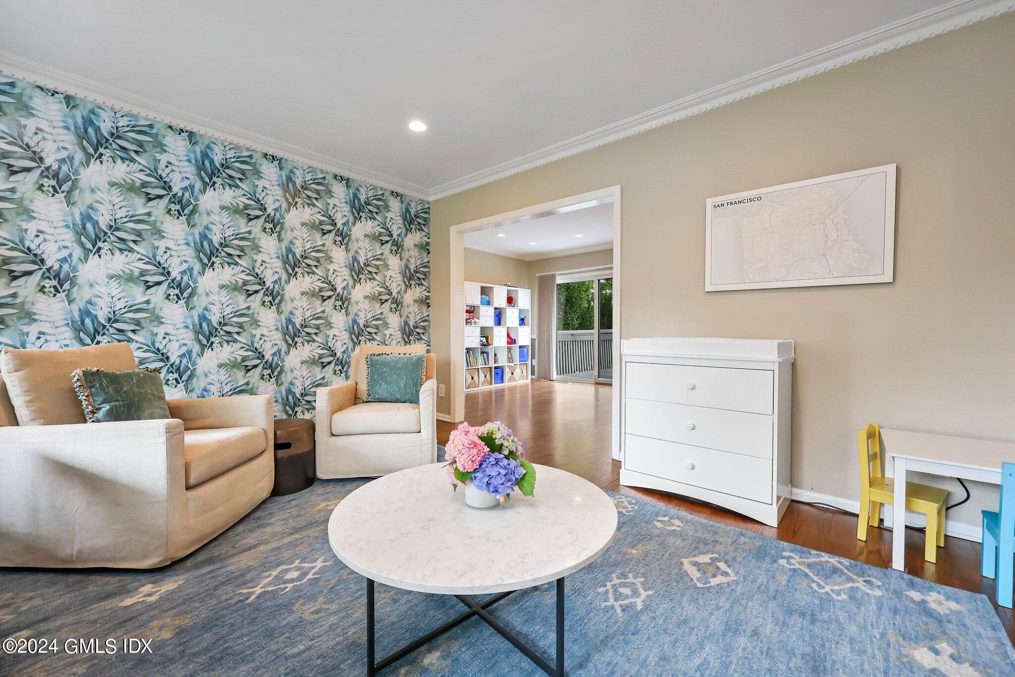138 Byram Road, Unit 1 Greenwich, CT 06830 - Photo 8 of 36 a living room with furniture and wooden floor