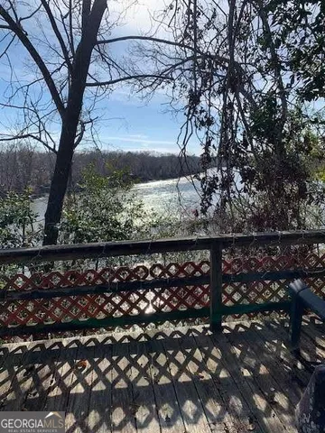a view of street from a balcony